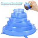 6Pcs Silicone Stretch Preserve Pot Bowl Lid for Fridge Oven Food Container Co JR