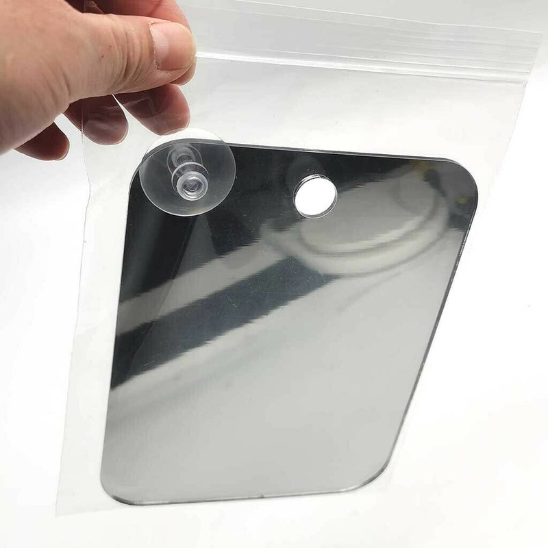 Unbreakable Travel Portable Anti-Fog Shower Shaving Mirror with Suction Hook