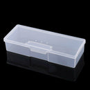 Nail Polish Holder Plastic Nail Supplies Storage Box Rectangle Nail Brushes B7Y6