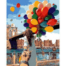 Romance Balloons DIY Oil Painting Paint By Numbers Kit No Frame Beginner Crafts