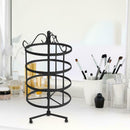 144 Holes 4 Tiers Round Rotatable Earrings Women Jewelry Stand Rack (Black)
