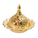 Mini Incense Cone Burner Holder Waterfall Backflow Teahouse Yoga Room Golden