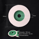 10Pcs 100Mm 4 Inch Wool Buffing Round Polishing Wheels Pads Polisher Wheels P4A3