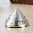 Stainless Steel 60min Clock Kitchen Tine Bake Timer UFO Mechanical Reminder