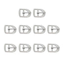 10 Pcs Leather Belt Buckle Metal Center Bar Buckles Purse Making Accessories