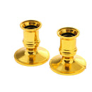 Set of 4 Golden Taper Candle Traditional Shape Fits for Standard Candlestick