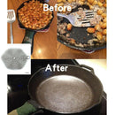 Cast Iron Cleaner -Premium 316L Stainless Steel Chainmail Scrubber ,7-Inch  N3Y7