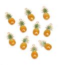 10Pcs/Set Enamel Alloy Pineapple Charms Pendant Jewelry Finding DIY Making Cr â„–#