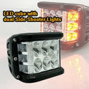 4 inch Side Shooter LED Lights 2Pcs LED Work Light Bar 60W LED Pods Off Roa