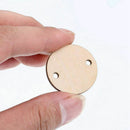 100 Pieces Round Wooden Discs with Holes Birthday Board Tags and 100 Pieces V5O8