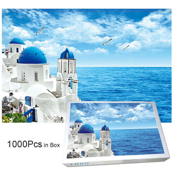 1000 Pieces Aegean Sea Puzzles Paper Puzzle For Adults Kids Decompression Games