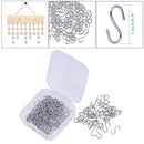 150Pcs Small Stainless Steel S Shape Hook Clasp DIY Necklace Craft Accessory