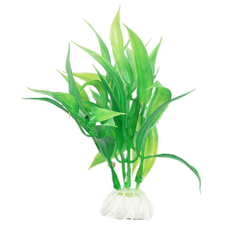 1x Water Grass Green Plant Ornament For Fish Tank Artificial Plastic Aquarium A+