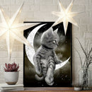 5D DIY Full Drill Diamond Painting Moon Cat Cross Stitch Embroidery Craft