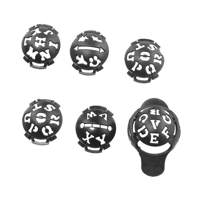 1 Set 6Pcs Golf Ball Line Marker Templates,Drawing Alignment Tool DIY