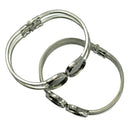 4Pcs Blank Setting Bezel Blank Base 2 Disc Pad Cabochon Cuff Bangle Bracelet