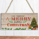 Wooden Door Hanging Panel Sign Christmas Tree Ornament Christmas Decoration  Hn
