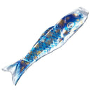 Japanese Windsock Flag Koi Nobori Sailfish Wind Streamer 110cm Golden Blue