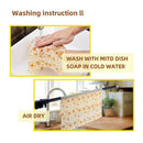 Beeswax Food Wrap, Reusable Food Wrap Beeswax Wrap 4 Pack for Sandwich, Che