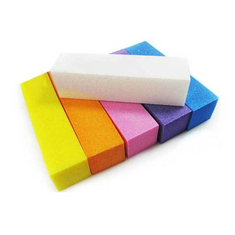 Manicure Nail Art Sanding Sponge Buffer Block Fingernail Grinding Nail File
