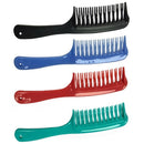 Black Double Row Tooth Detangler Hair Comb Shampoo Comb with Handle for Lon A7H4