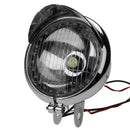Motorcycle LED Headlight Passing Light Angel Eye 12V Spot Lamp Universal