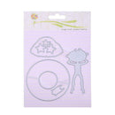 5pcs Girl Summer Time Cutting Dies Scrapbook Embossing DIY Craft Album Card A
