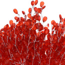 50xAcrylic Crystal Bud Branches Artificial Flower Twig For Wedding Party Red