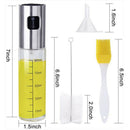 1Set Oil Sprayer Dispenser Oil Spray Bottle Cleaning Brush for BBQ Salad BaS Hn