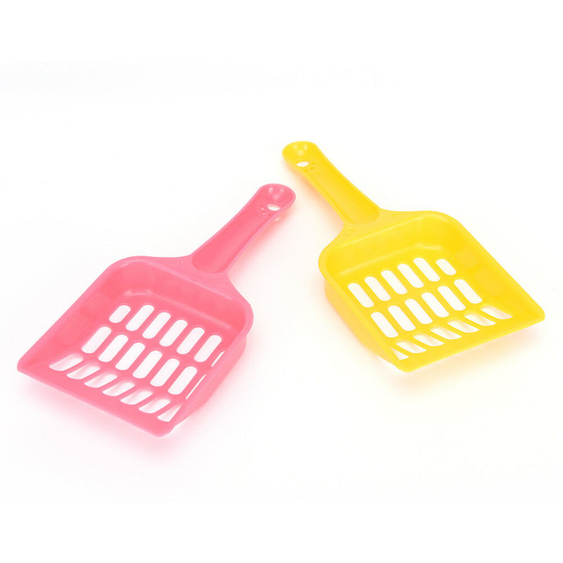Cat Dog Plastic Litter Tray Scoop Spoon Random Color Waste Poop Shovel Cleaner3C