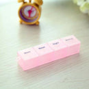 2pcs Medicine Organizer Rainbow Weekly Pill Box Storage Container 7 Day C GAB