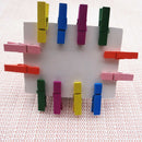 50Pcs Mini Color Wood Clip Photo Clip Clothespin Craft Decoration Clip