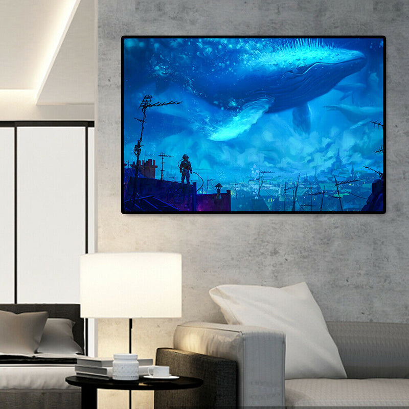 1000pcs DIY Paper Jigsaw Whale Rider Puzzle Kids Adults Educational Toys