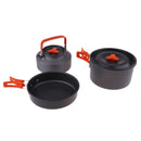 Camping Cookware And Pot Set Nonstick Aluminium Pot Pan Kettle For Travel