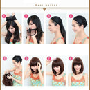 Women Synthetic Capless Wig Cut Hair Asymmetrical Side Bang Short Curly Wig