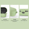 Portable Protective Silicone Case w/Buckle for QCY T1S/T2C/T1X/QS2/T2S Earbuds