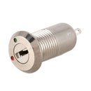 AC 250V 0.5A 2 Terminals On Off Tubular Key Lock Switch K9R4