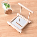Bird Mirror & Perch Wooden Interactive Bird Toys Budgie Canary Cockatiel Finch F