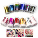 Nail Art Stickers Foils Wraps Water Transfer Glitter Manicure Decoration Set