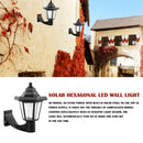 Solar LED Wall Lamp Waterproof Outdoor Garden Path Landscape Hexagonal Light