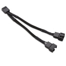 4 Pin PWM To Dual PWM Power Y-Splitter Adapter Cable for CPU PC Case Fan Su A3T9