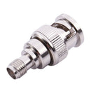 Metal BNC Male to SMA Female Plug Coaxial Connector Converter Adapter Y9Y8