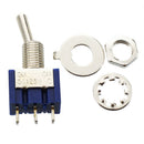 AC 125V 6A Single Pole Double Throw SPDT On/On Toggle Switch 5 Pcs