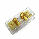 Stereo Fuse Block Car Audio Holder 60A 1 To 2 Way Power Distribution With Shell