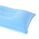 outdoor portable folding air inflatable pillow double sided flocking cushion JR