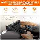 AN001 Solar Car TPMS Tire Pressure Monitoring System w/ 4 External Sensors