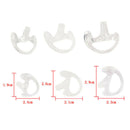 3 Pairs Transparent Silicone Soft Earbud for Walkie Talkie Covert Acoustic