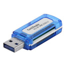 4 in 1 Memory Card Reader USB 2.0 All in One Cardreader For Micro SD TF MS M2