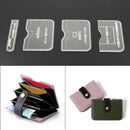 4Pcs/set Clear Acrylic Templates for Card Wallet Bag Leather Crafts Making