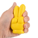 Cute Victory Finger Car Antenna Topper Eva Decorative Car Topper Balls YellowTEU